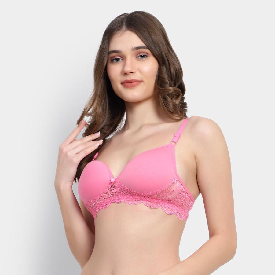 Ladies' Bra, Pink, large image number null